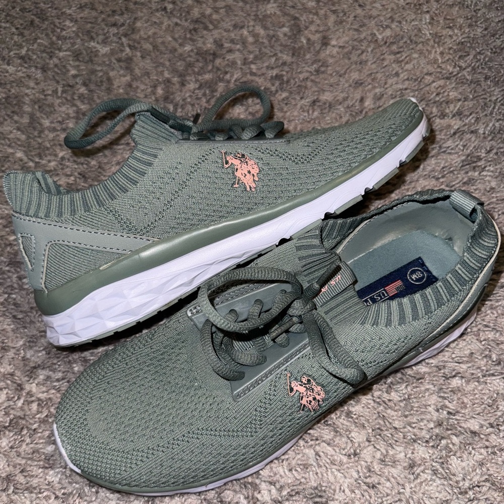 Sage Green US Polo Tennis Shoes
